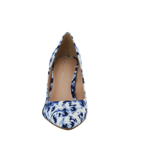 Kelly & Katie | “Misha” Blue Tie-Dye Heels - Picture 2 of 5